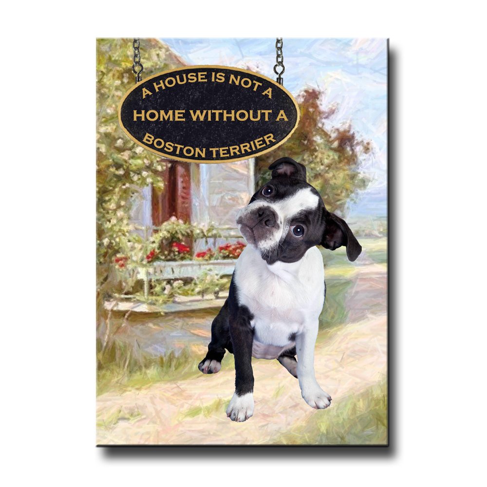 Boston Terrier Puppy Fridge Magnet - Cute Dog Decor for Kitchen, Office & Gifts | No.3 Design - Perfect for Pet Lovers & Home Organization