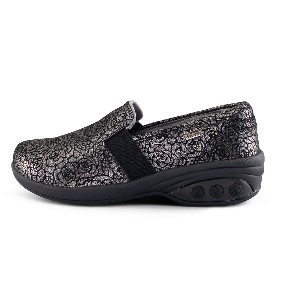 Annie Limited Edition Women's Slip Resistant Leather Slip On Shoes - Comfortable Non-Slip Loafers for Work, Nursing & Casual Wear