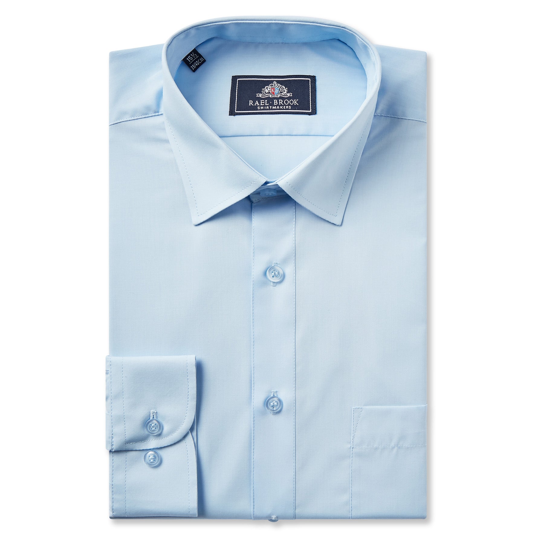 Men's Powder Blue Dress Shirt - Classic Fit Formal Business Casual Shirt for Office, Wedding & Everyday Wear