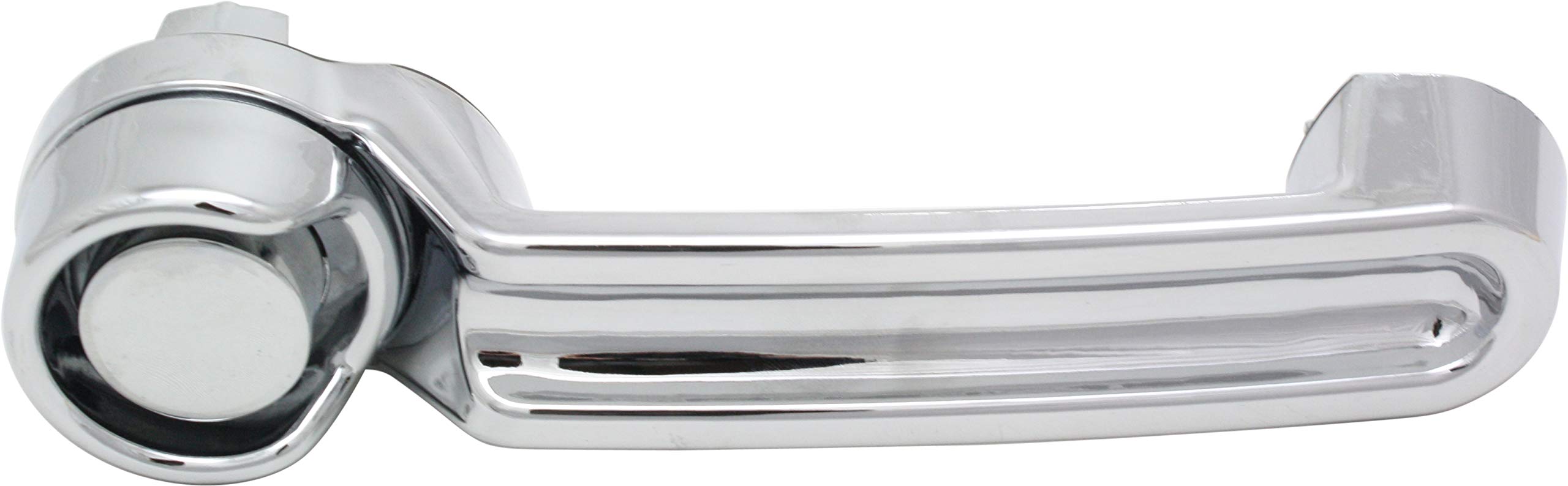 Garage-Pro Chrome Front & Rear Exterior Door Handle Set (4-Piece) for 2007-2017 Jeep Wrangler JK, 2008-2012 Jeep Liberty, 2007-2011 Dodge Nitro - Driver & Passenger Side Replacement - Durable Plastic Construction for Off-Road & Daily Driving