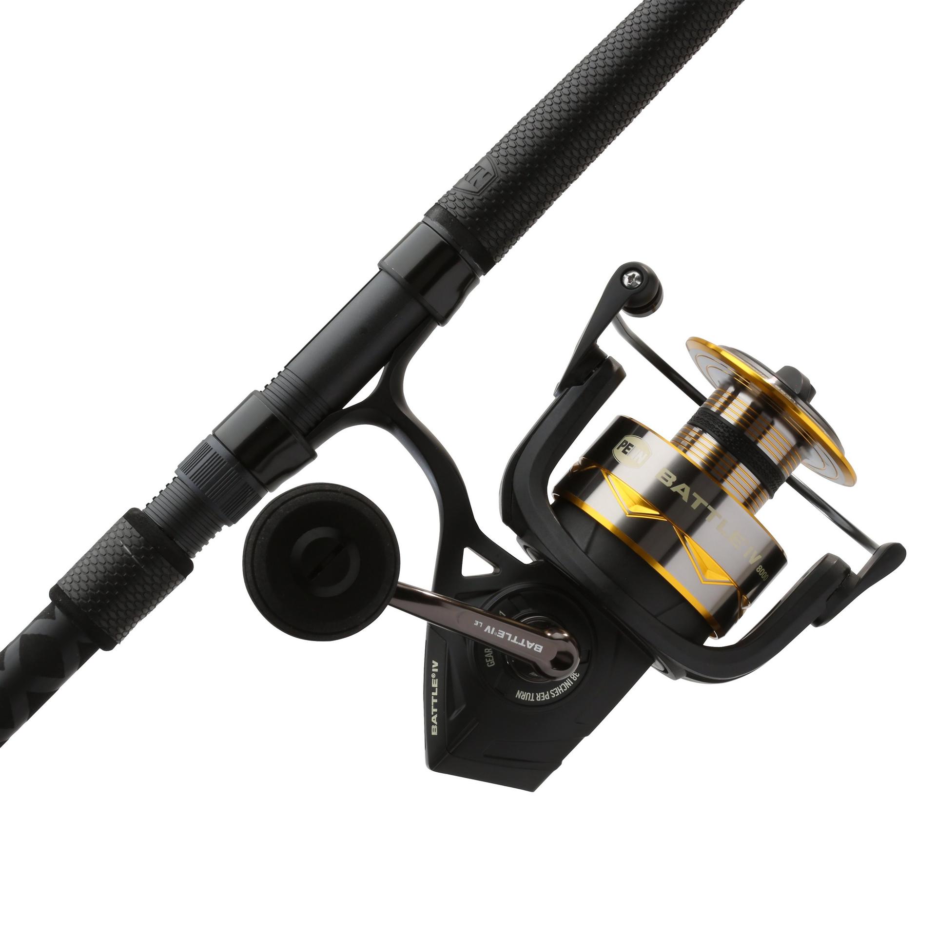 Battle® IV LE Spinning Rod and Reel Combo - Premium Fishing Gear for Freshwater & Saltwater Anglers | Perfect for Bass, Trout, and Offshore Fishing Adventures