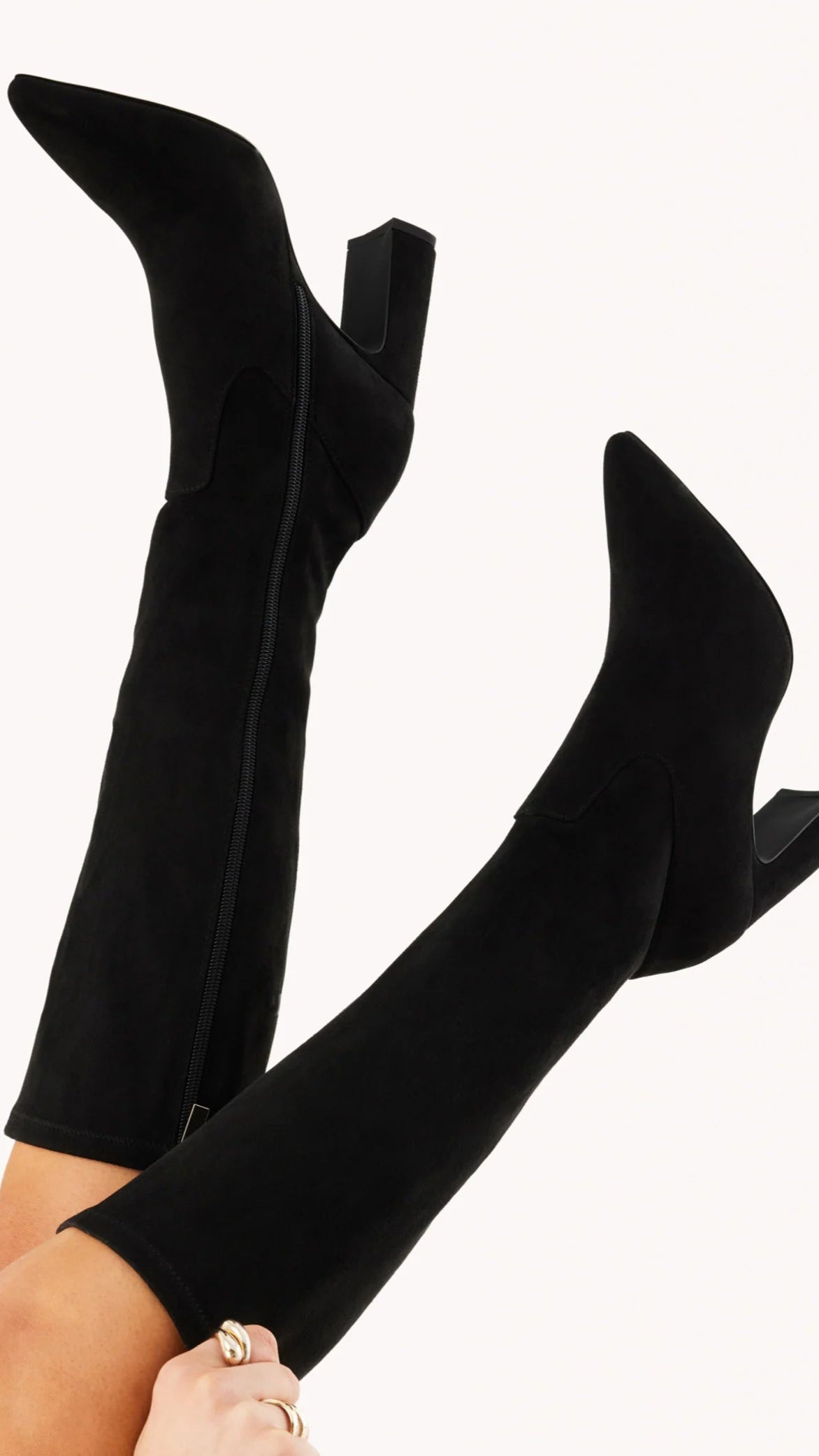 Freddy Boots for Women - Black Suede Ankle Boots | Comfortable & Stylish for Fall/Winter Fashion, Office & Casual Wear