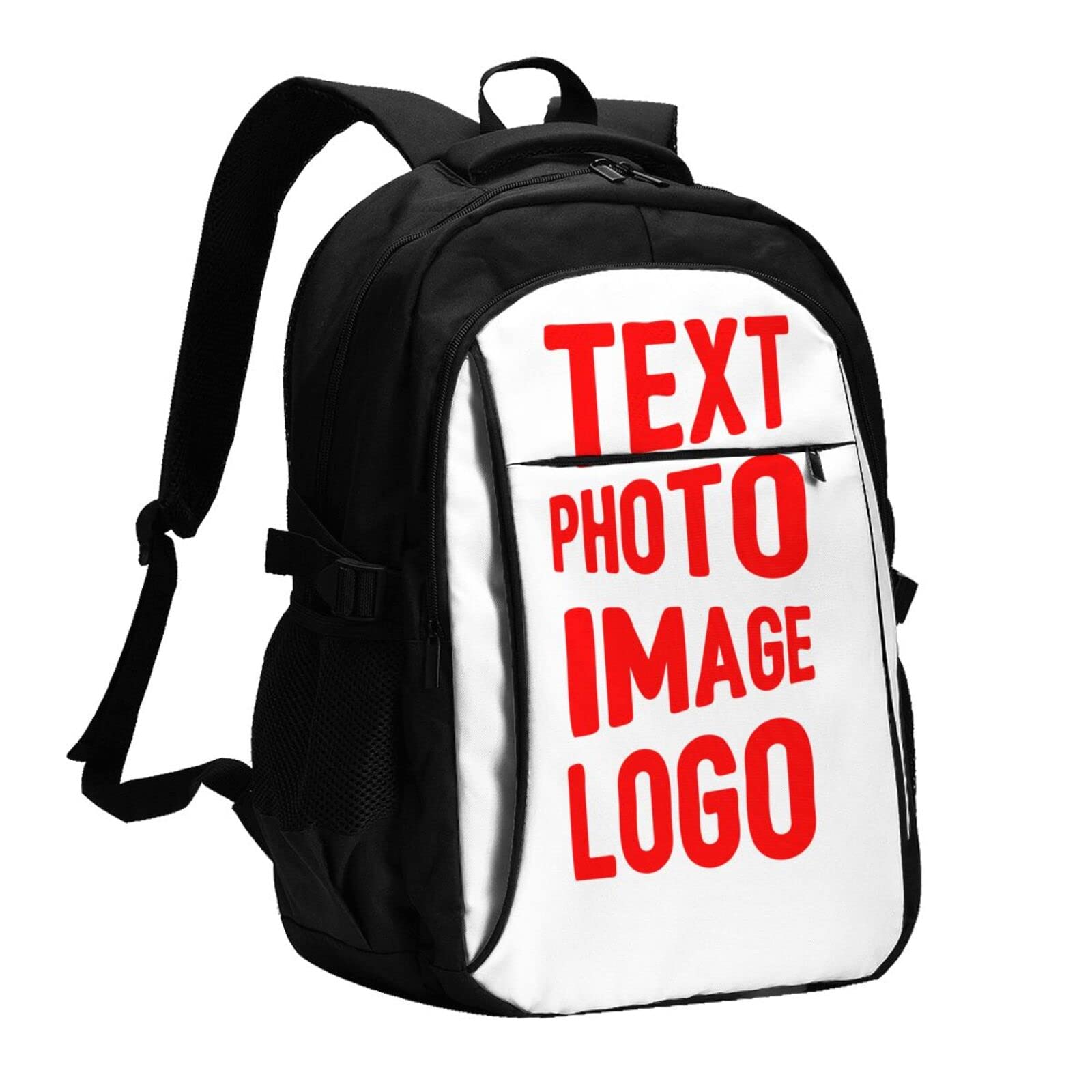 Custom Laptop Backpack for Men & Women - Personalized Text & Picture Travel Backpack - Durable & Stylish for Work, School & Business Trips