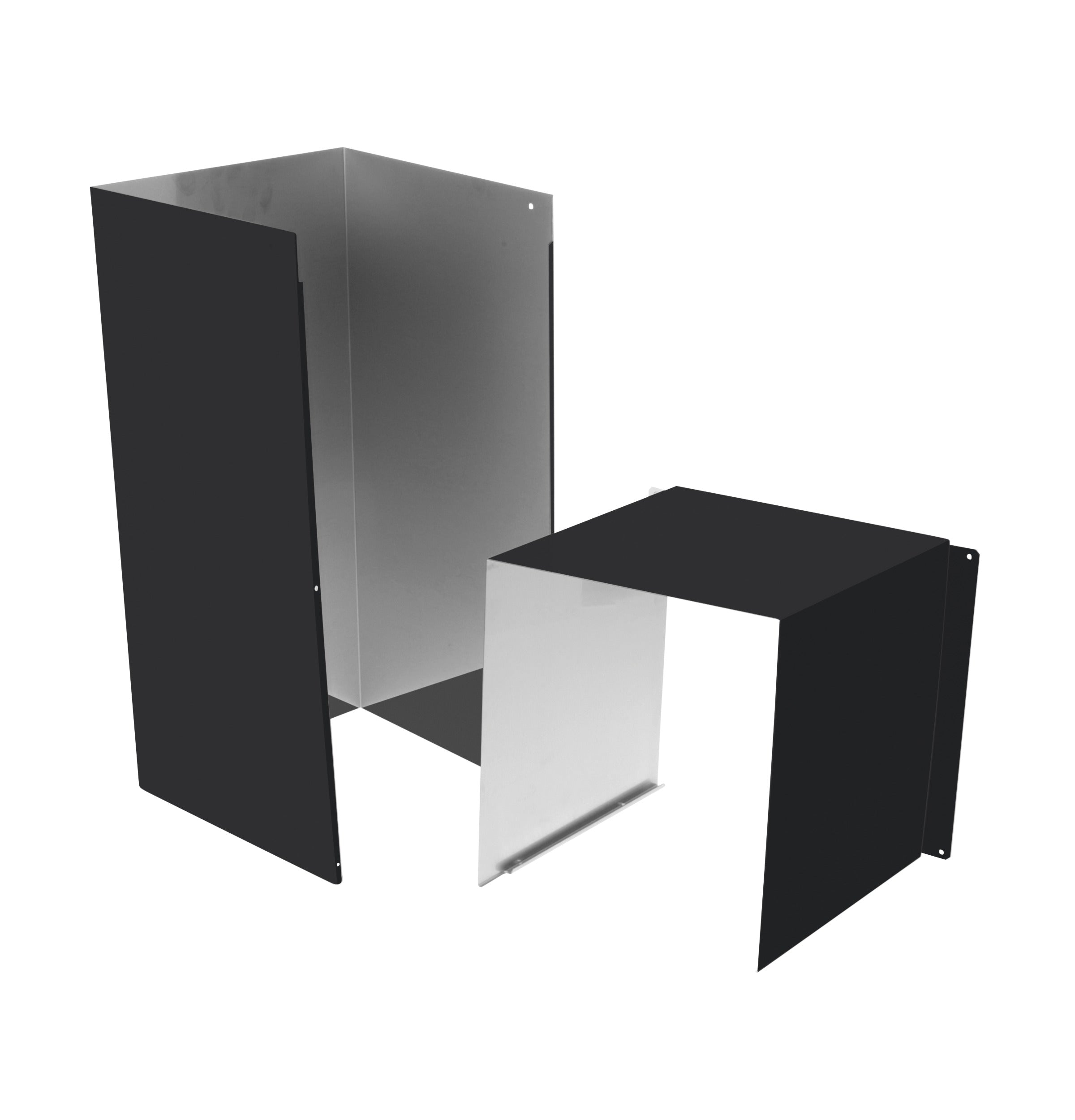 Matte Black Duct Cover Extension Kit (12ft) - HVAC Vent Cover for Home & Office - Easy Installation, Durable & Stylish Design for Ceiling, Wall & Floor Vents