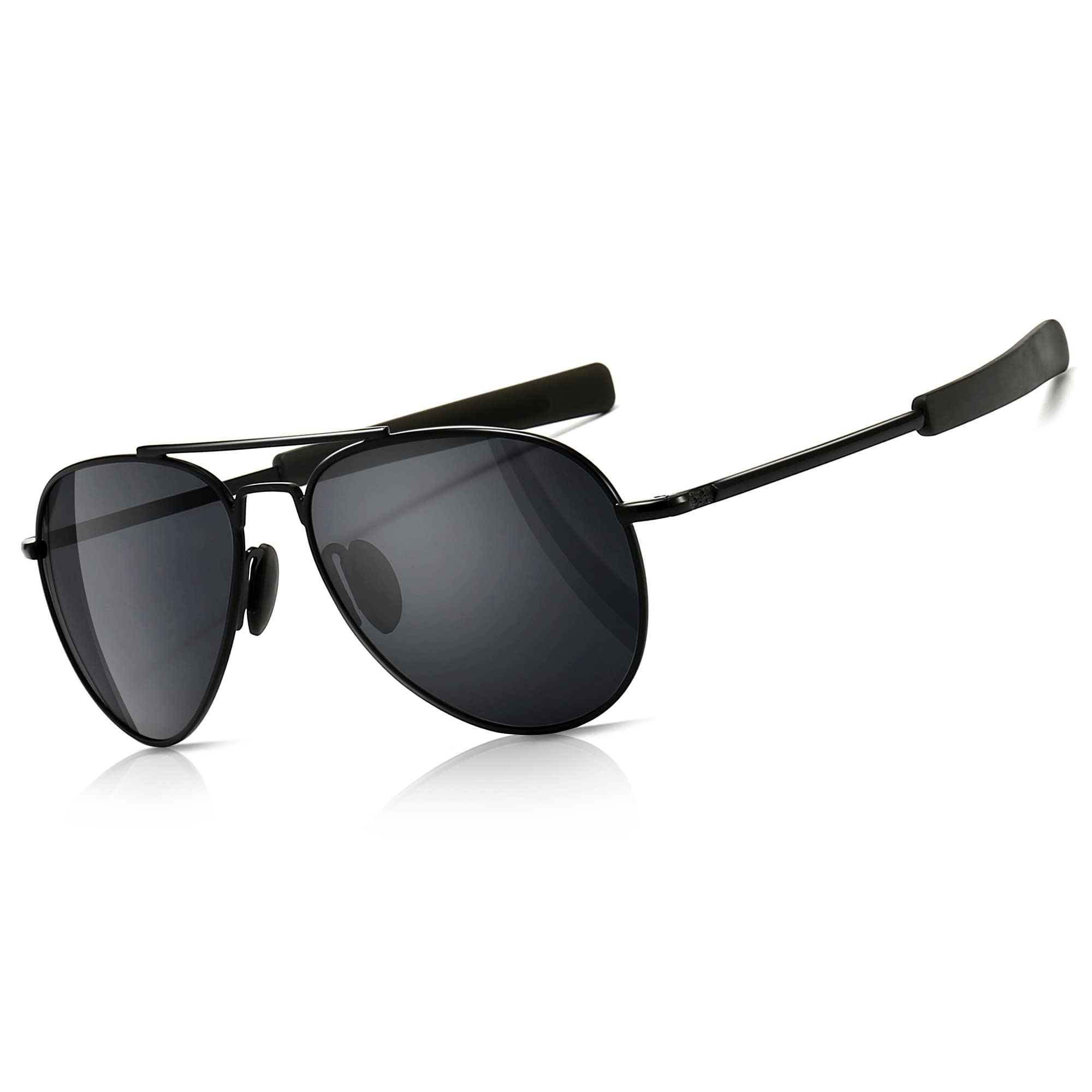 SUNGAIT Polarized Aviator Sunglasses for Men - Military Style, 100% UV400 Protection - Perfect for Driving, Outdoor Sports & Summer Fashion