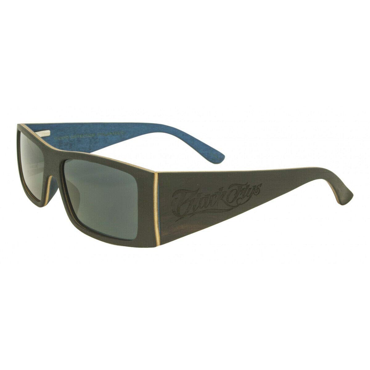 Black Flys Wood Detector Polarized Sunglasses for Men & Women - UV Protection, Blue Lens, Stylish Outdoor Shades - Perfect for Fishing, Driving, Beach & Hiking
