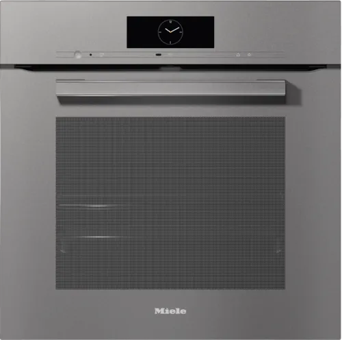 Miele 60cm Built-In Oven H 7860 BP VitroLine Graphite Grey - Pyrolytic Self-Cleaning Oven for Modern Kitchens | Perfect for Baking, Roasting & Family Cooking