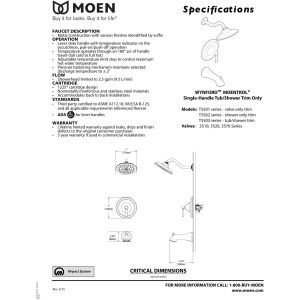 Moen T5501ORB Wynford Moentrol Valve Trim Kit - Oil Rubbed Bronze Finish - Includes Valve Required for Shower and Bath Installation - Perfect for Bathroom Renovation and Plumbing Upgrades