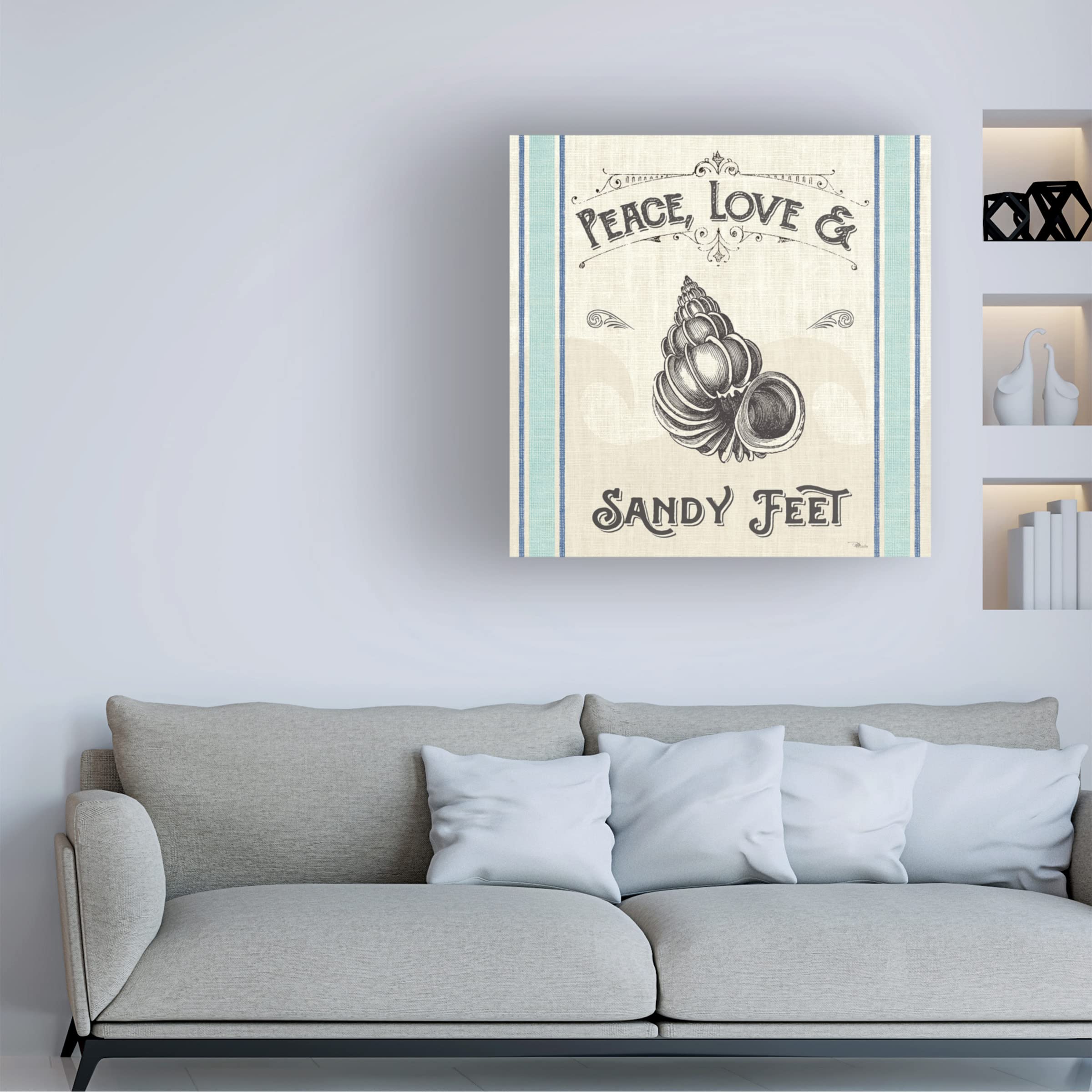 Anne Tavoletti 'Oaked and Aged Pattern IVB' Canvas Wall Art - Modern Abstract Painting for Living Room, Bedroom & Office Decor
