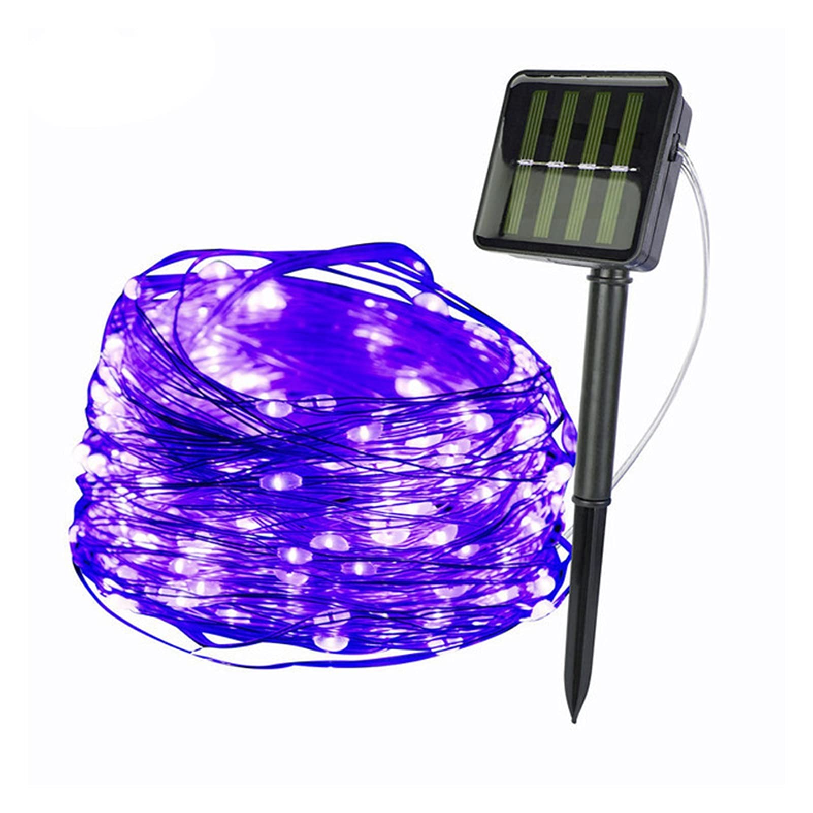 Solar Powered LED Fairy String Lights - 30M 300LED Waterproof Outdoor Solar Lights for Garden, Patio, Christmas & Wedding Decoration (Purple) | Perfect for Backyard, Party, Holiday & Romantic Ambiance Lighting