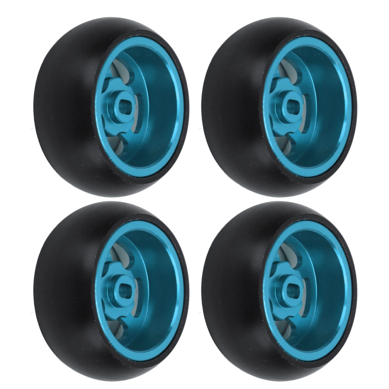 High-Performance Demeras RC Drift Tires - Durable & Flexible 1/28 Scale RC Car Tires with Smooth Surface for Maximum Traction (Blue) - Perfect for Indoor/Outdoor RC Drifting and Racing