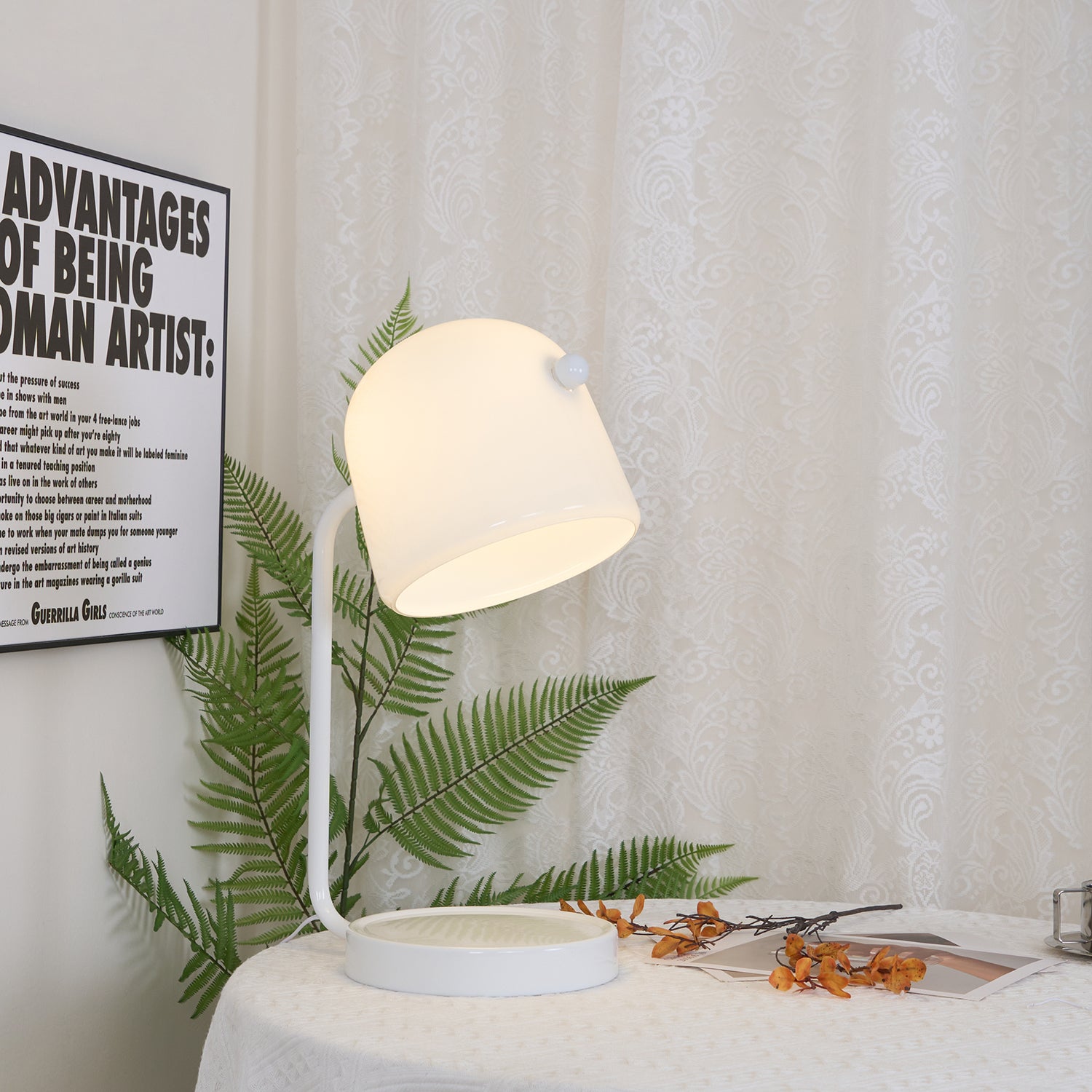 Penumbra Modern Table Lamp - Adjustable LED Desk Light for Home Office, Bedroom & Living Room - Warm White & Cool White Dimmable Lighting for Reading, Working & Relaxing