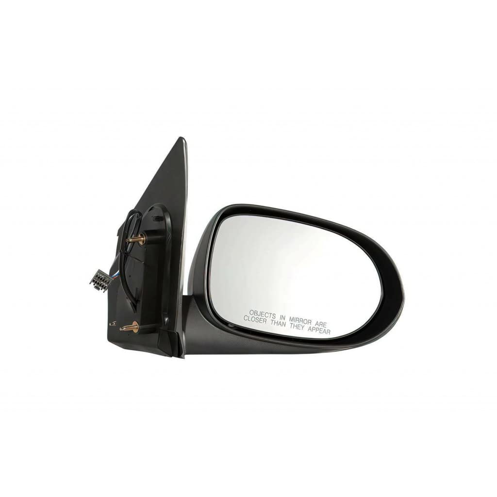 2010-2012 Dodge Caliber Passenger Side Power Heated Non-Folding Rear View Mirror with OEM Turn Signal Light (Part# 5115038AD, CH1321365) - Perfect for Replacement & Winter Driving Safety