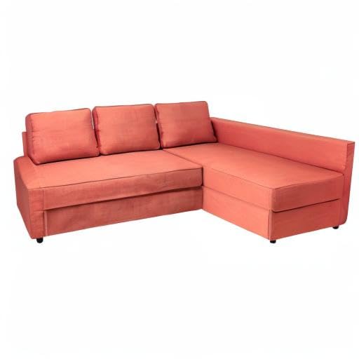 IKEA Friheten Sofa Bed Sleeper Cover - Stretchable Corner Couch Slipcover with Cushion & Pillow Covers (Right Chaise, Size S-24) - Perfect for Living Room, Small Apartment & Home Decor Protection