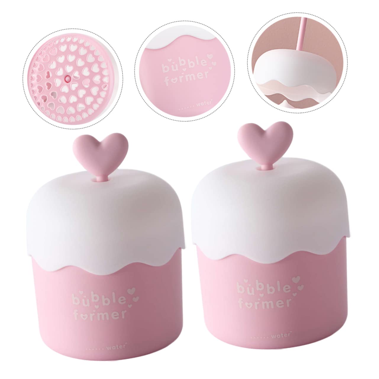 SaditY 2 Pack Face Wash Foam Cup - Rich Cream Foamer for Skincare, Marshmallow Whip Maker, Plastic Shampoo & Cleansing Foam Generator - Perfect for Daily Facial Cleansing & Luxury Bath Experience