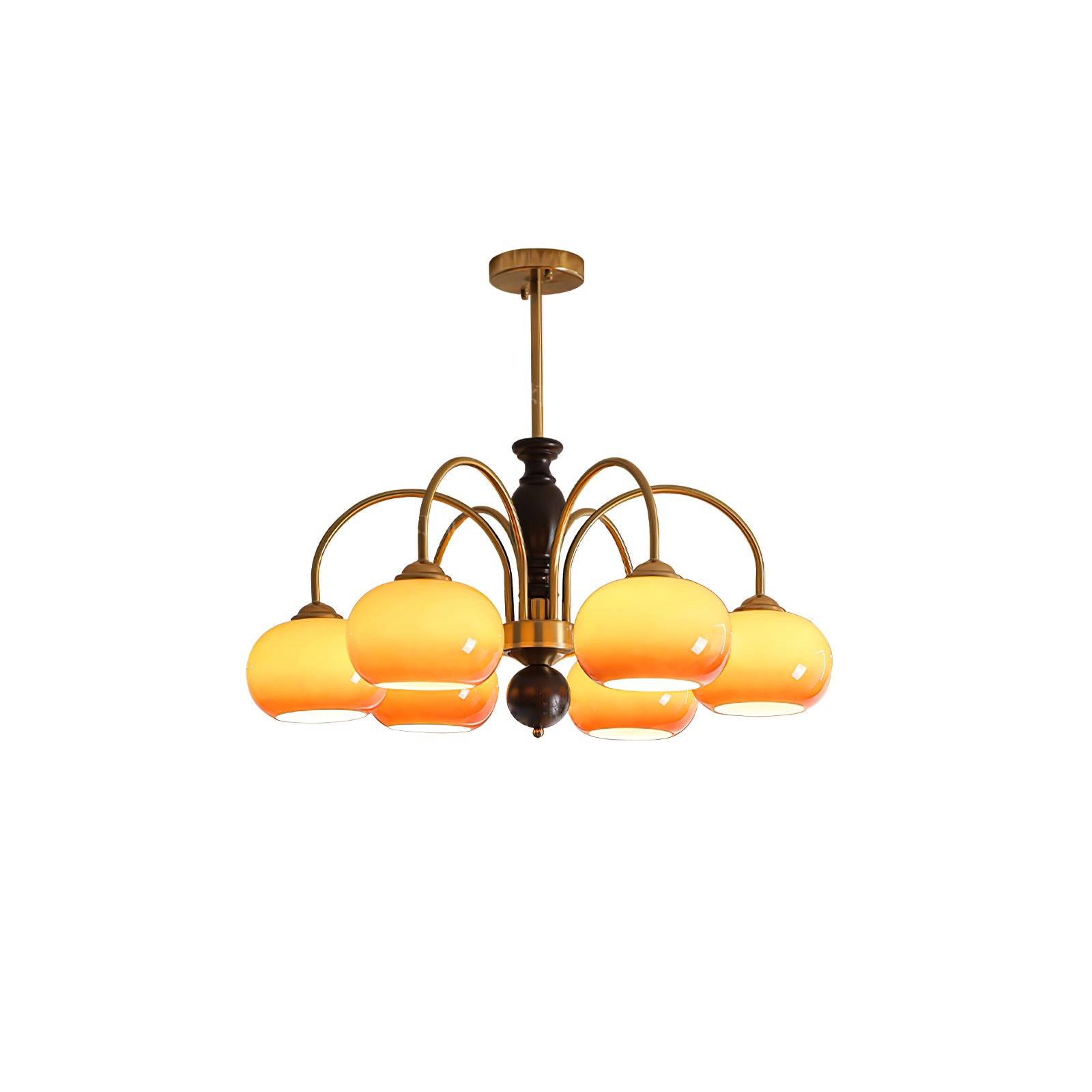 Amberly Arch Chandelier - Modern Crystal Ceiling Light Fixture for Dining Room, Living Room & Bedroom | Elegant Home Lighting Decor