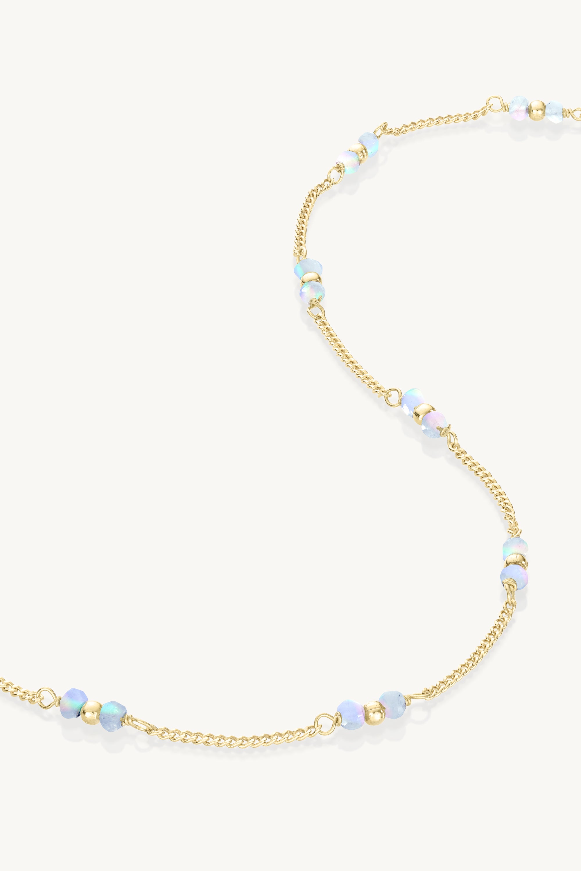 Moonstone Beaded Gold Necklace - Elegant Boho Jewelry for Women, Perfect for Weddings, Parties & Everyday Wear