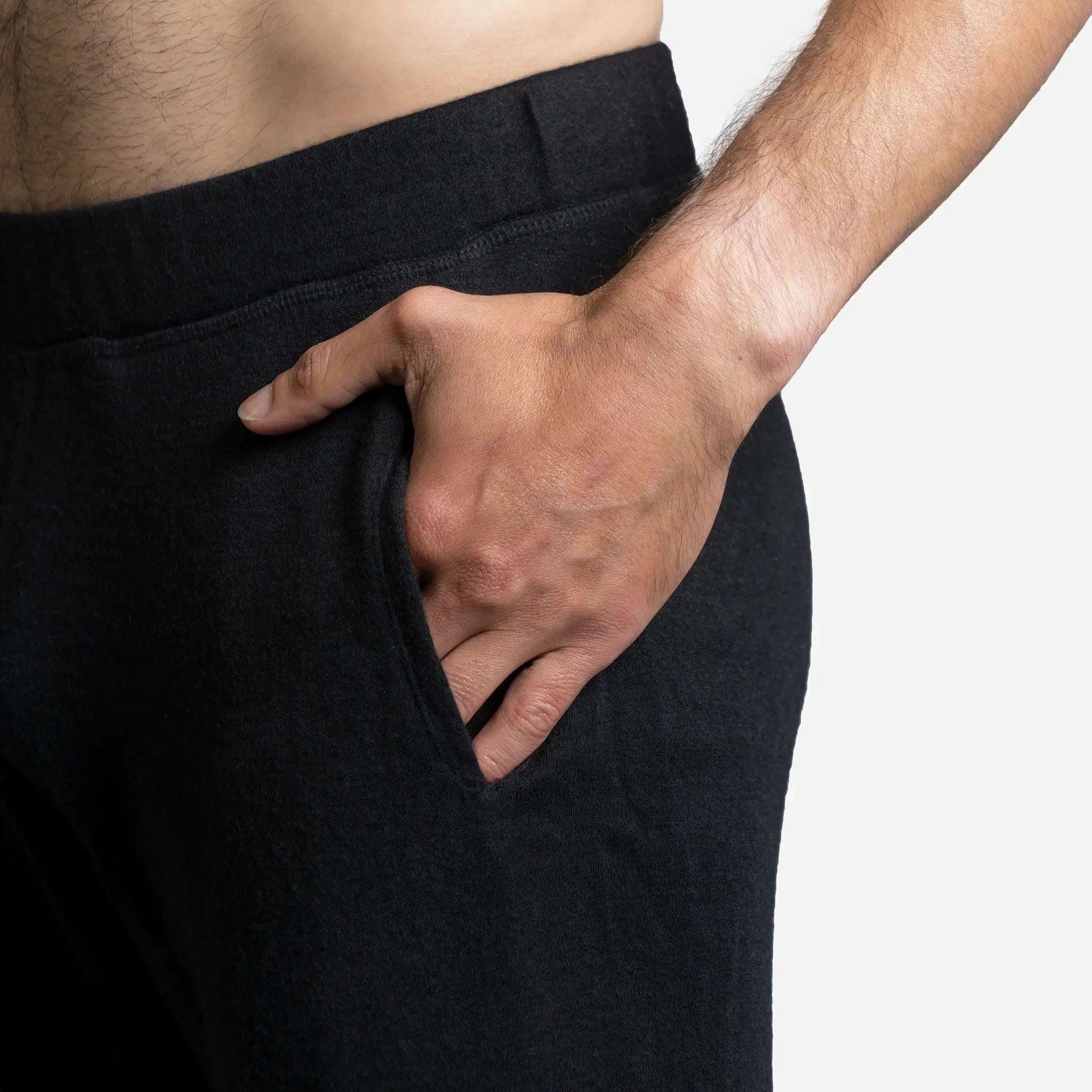 Men's Alpaca Wool Joggers - 300 GSM Lightweight Thermal Running Pants for Winter Outdoor Activities & Lounge Wear