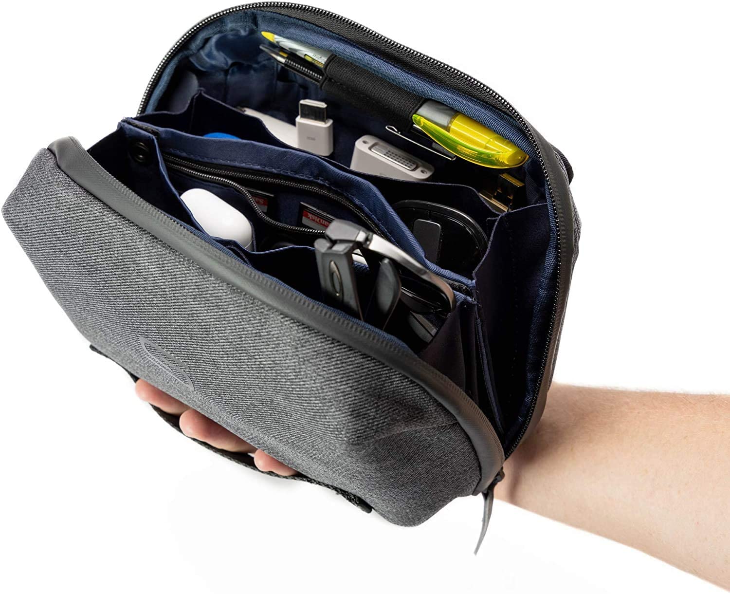 Sterkmann Travel Electronics Organizer Pouch - Compact Storage for iPad, Mini Tablet, SD Cards, USB Drives, Hard Drives, Power Banks & Cables | Perfect for Business Trips, Commuting & Digital Nomad Lifestyle