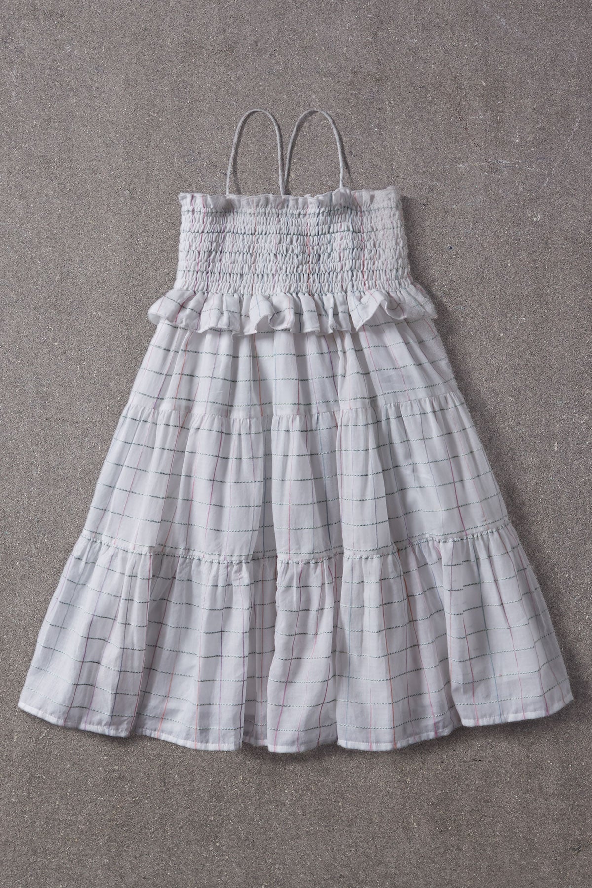 Nellystella Lola Girls' Space Dye Check Dress - Cute & Comfortable Casual Outfit for School, Playdates & Birthday Parties