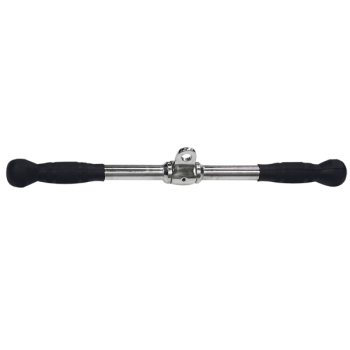 Body Solid Rubber Grip Revolving Straight Bar - Premium Weightlifting Barbell for Home Gym & Strength Training - Perfect for Deadlifts, Rows & Shoulder Workouts