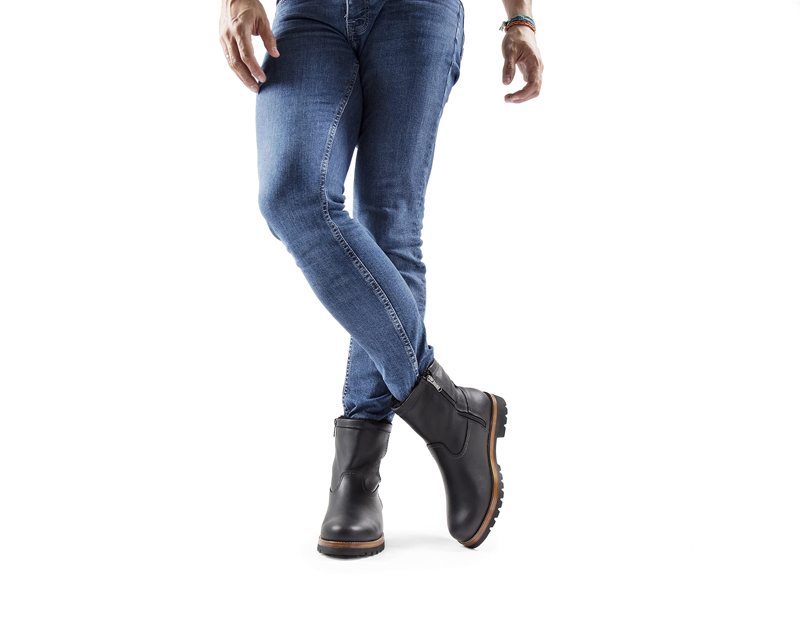 Panama Jack Men's Biker Boots UK 8.5 - Stylish & Durable for Riding