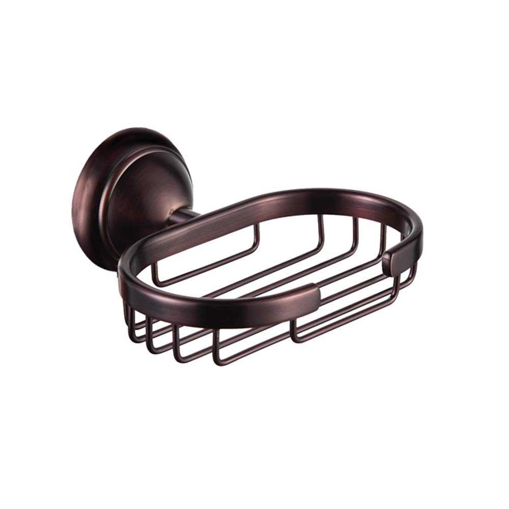 CRW Bronze Soap Dish - Wall Mounted Soap Holder for Shower & Bathroom | Bar Soap Saver with Drain Holes | Prevents Mushy Soap | Solid Brass Construction | Rustproof & Antique Finish | Perfect for Spa, Guest Bath or Luxury Shower