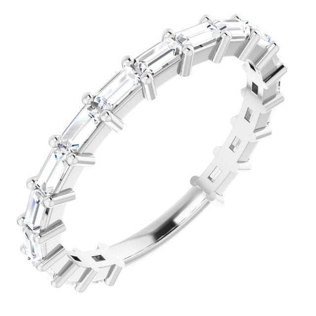 1.25 Carat Straight Baguette Cut Diamond Wedding Band - Elegant Bridal Ring for Women, Perfect for Engagement, Anniversary & Special Occasions