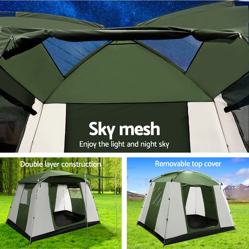 Weisshorn 6 Person Camping Tent - Waterproof Family Dome Tent for Hiking, Backpacking & Outdoor Adventures - Perfect for Camping Trips, Family Gatherings & Beach Outings