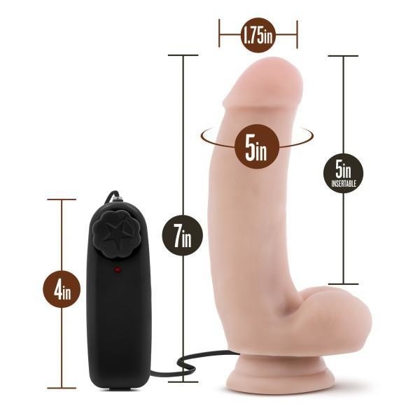 Loverboy The Quarterback - 7 Inch Realistic Vibrating Dildo with Vanilla Scent - Perfect for Couples Play & Solo Pleasure