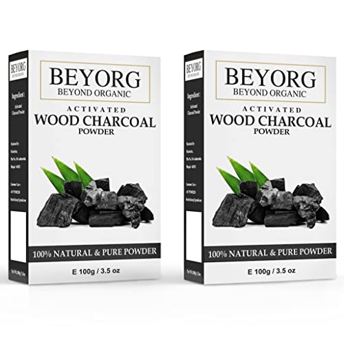 Activated Charcoal Powder for Deep Cleansing - Natural Skin Whitening & Brightening | Detox Face Mask, Blackhead Remover & Pore Minimizer for Clear Complexion