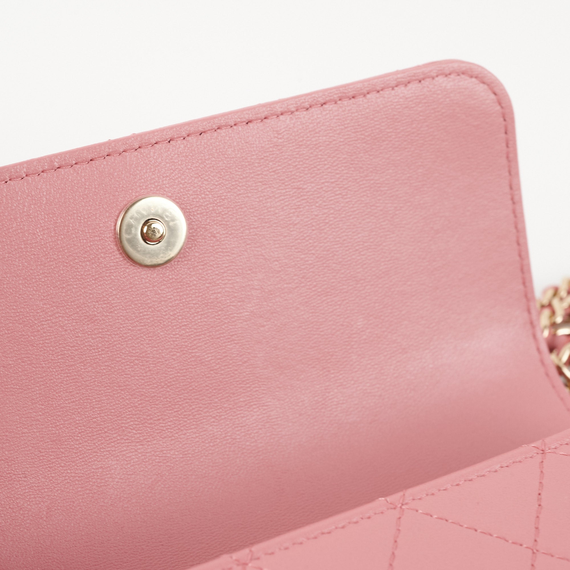 Chanel Seasonal Flap Bag Pink Microchip Leather Crossbody Purse - Luxury Designer Handbag for Women, Perfect for Parties, Dating & Special Occasions