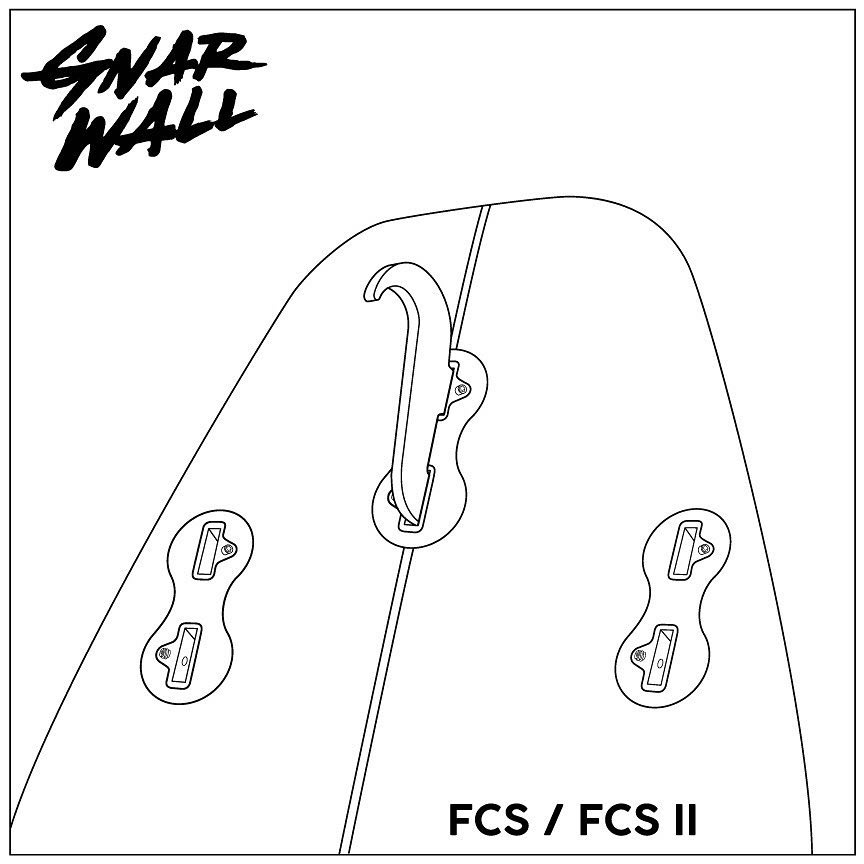 Shepps/Gnarwall Surfboard Wall Hooks - FCS 1st Gen Board Racks for Secure Surfboard Storage - Perfect for Garage, Bedroom, or Beach House Organization