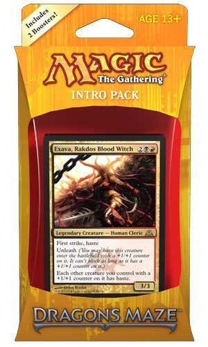 MTG Dragon's Maze Intro Pack: Rakdos Revelry Theme Deck with 2 Booster Packs - Perfect for Magic: The Gathering Players & Collectors - Great for Game Nights, Tournaments & Deck Building