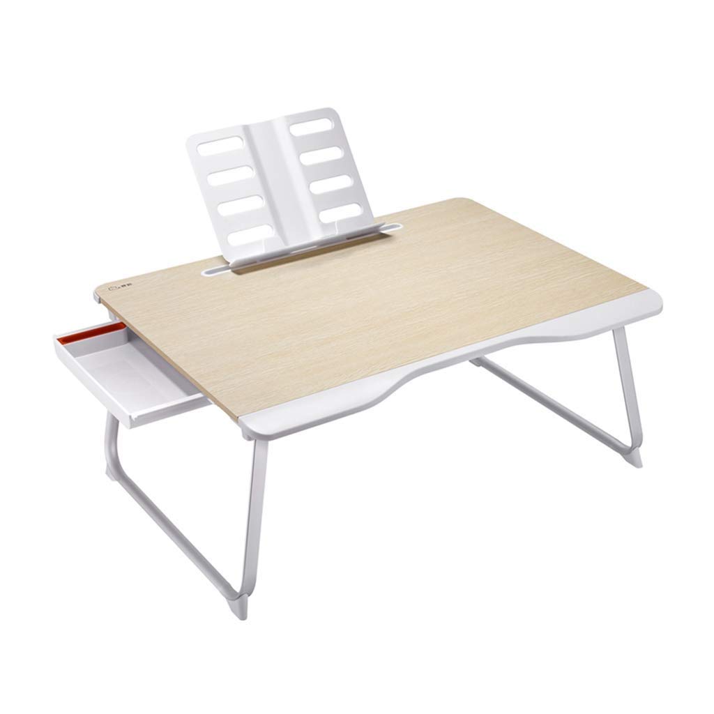 ZLCTG Adjustable Foldable Laptop Desk for Bed & Sofa - Portable Lap Desk with Bed Tray for Eating, Writing & Computer Use - Compact Wooden Couch Table for Home, Office & Dorm (Color B)