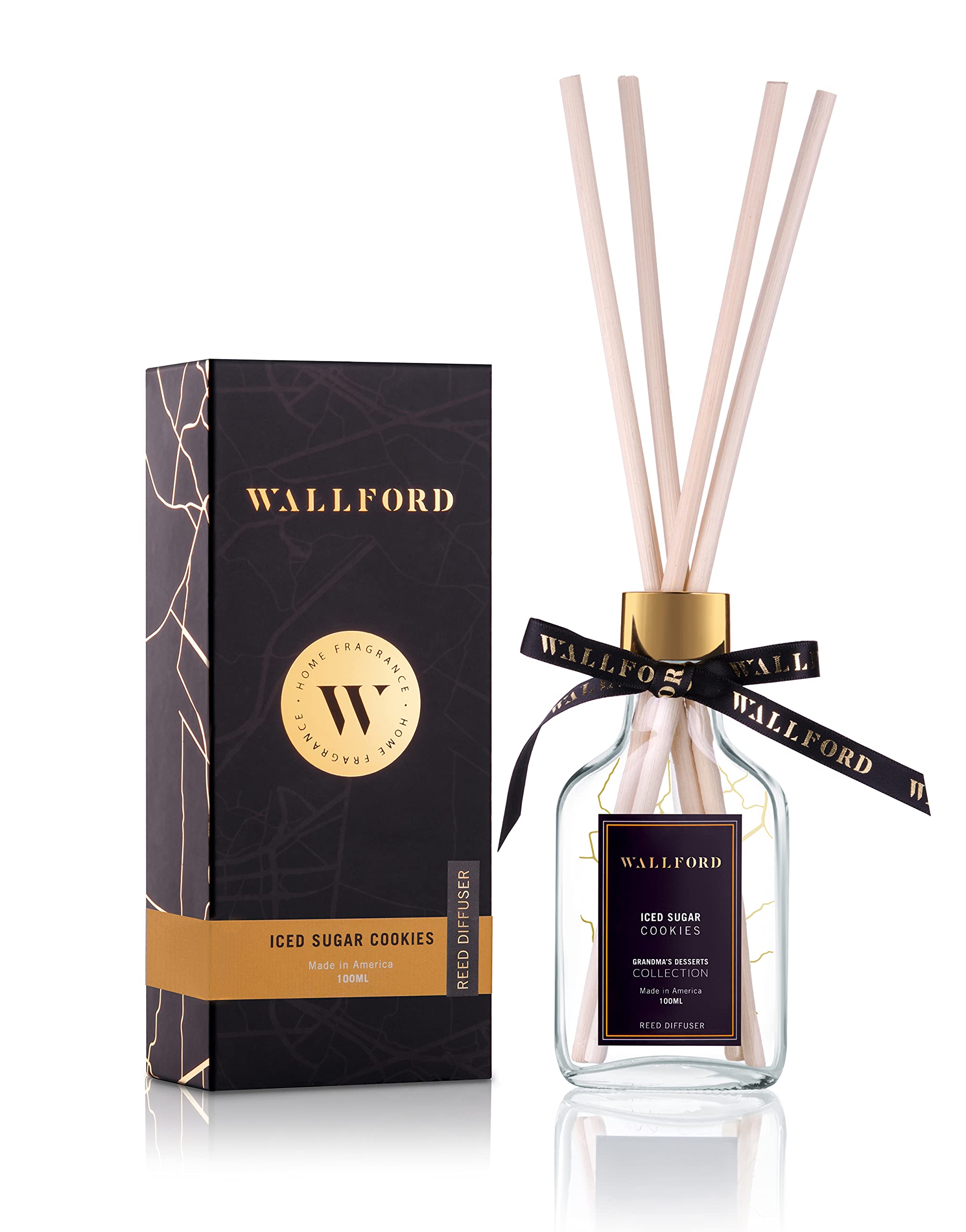 Best Iced Sugar Cookies Reed Diffuser for Home Fragrance | Long-Lasting Scented Oil Diffuser for Living Room, Bedroom & Office