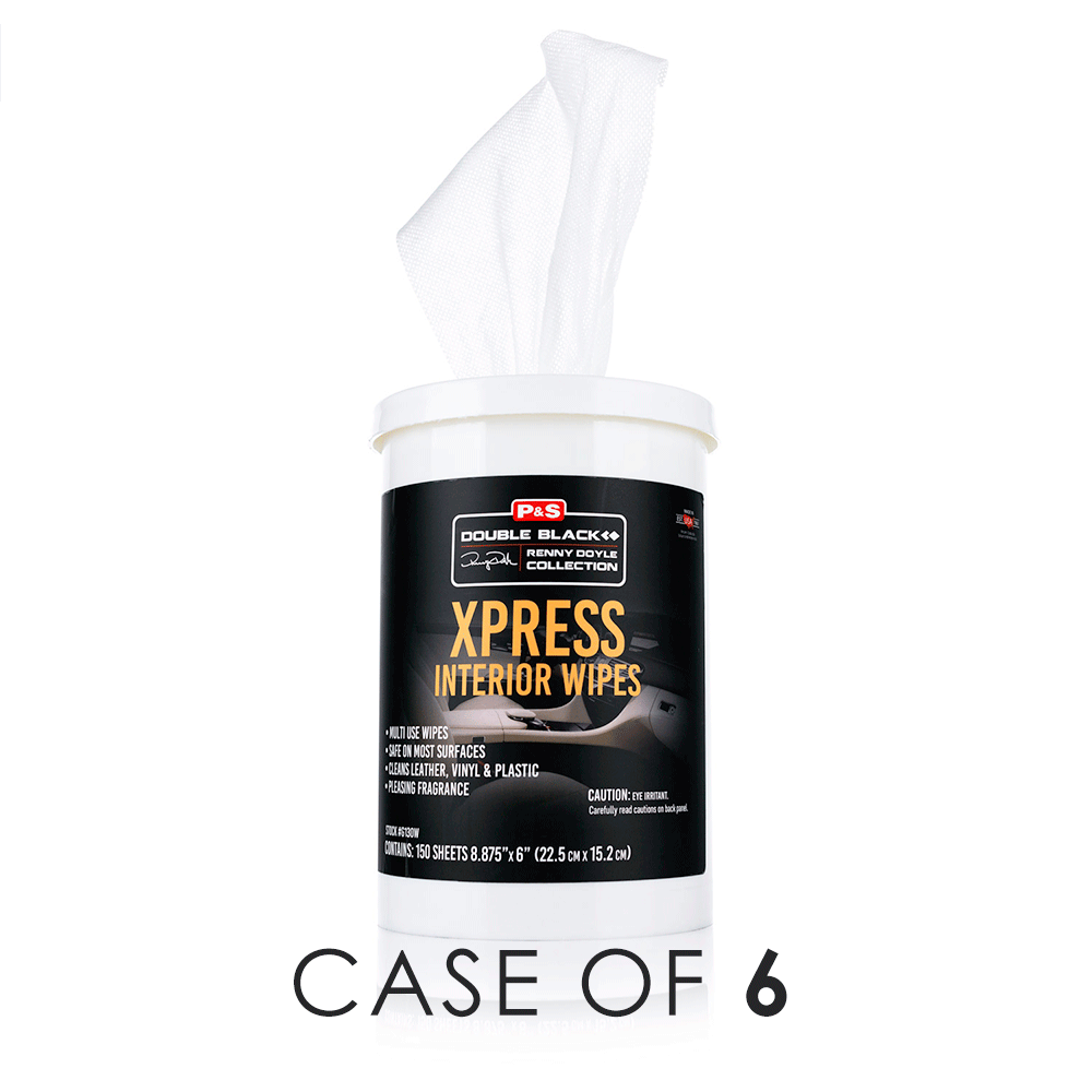 Xpress Interior Wipes Case - Premium Car Cleaning Wipes for Dashboard, Leather & Vinyl - Bulk Pack of 24 for Auto Detailing & Quick Cleanups