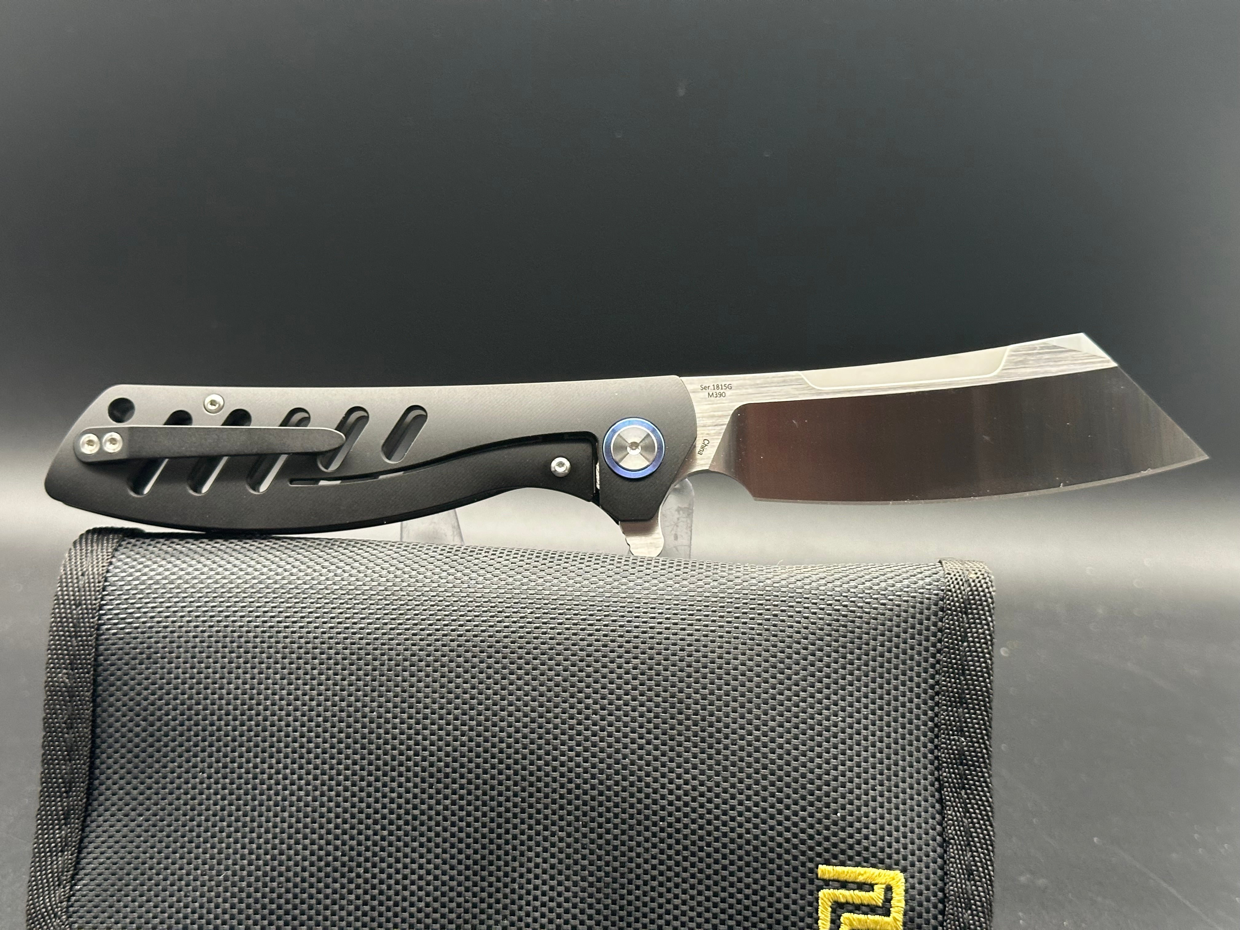Artisan Cutlery 1815G BKM Tomahawk Tactical Pocket Knife - M390 Steel Wharncliffe Blade (3.8