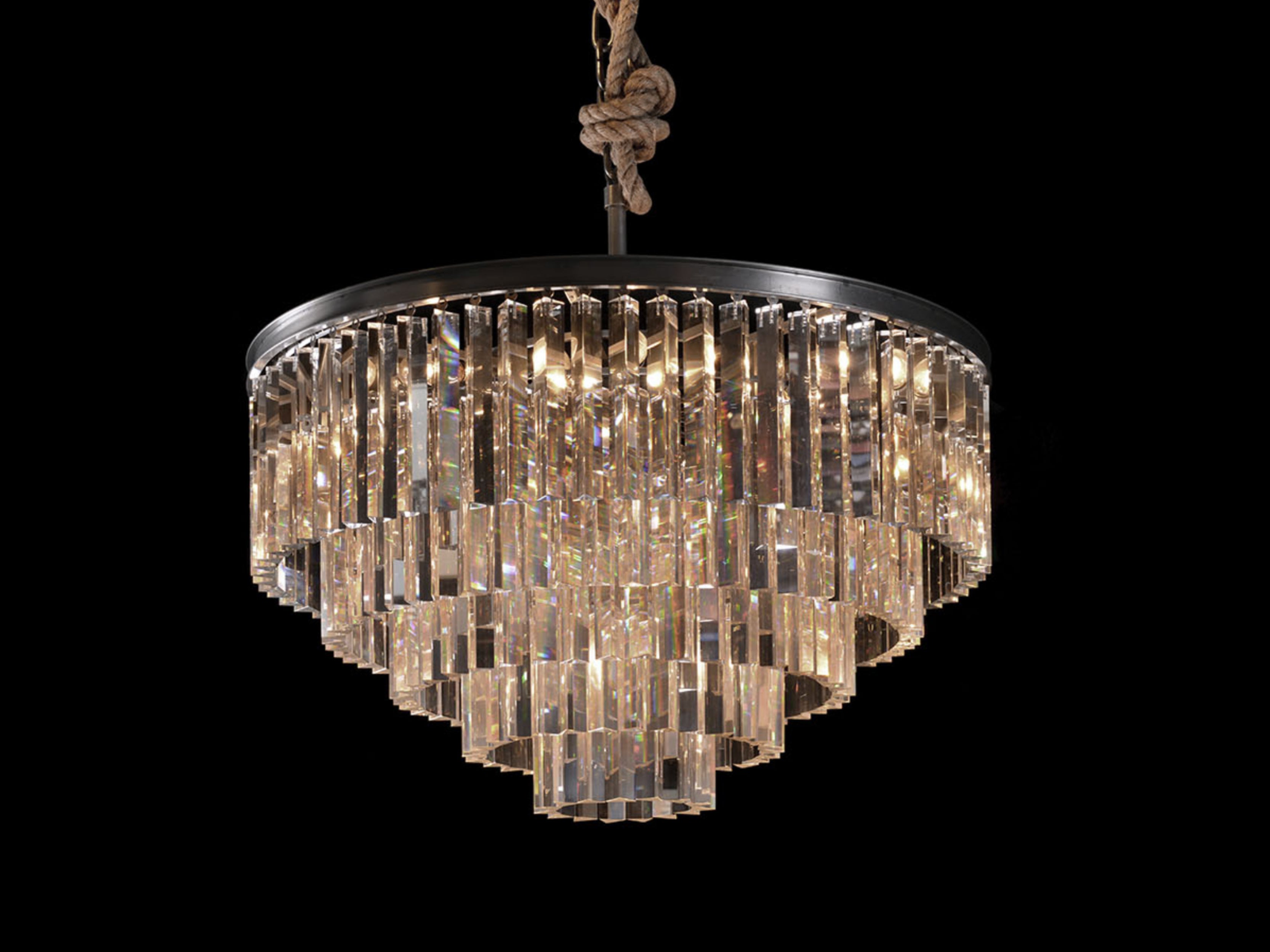Modern Odeon Pendant Chandelier - Elegant Hanging Light Fixture for Dining Room, Kitchen Island & Bedroom Decor