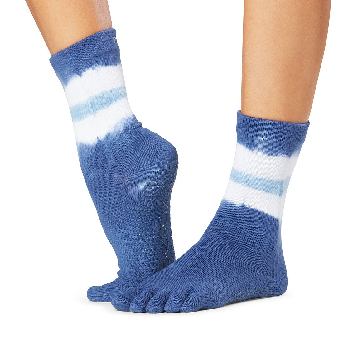 ToeSox Non-Slip Grip Socks for Women & Men - Yoga, Pilates, Barre Workout Socks with Traction - Ideal for Dance, Gym, and Fitness Activities