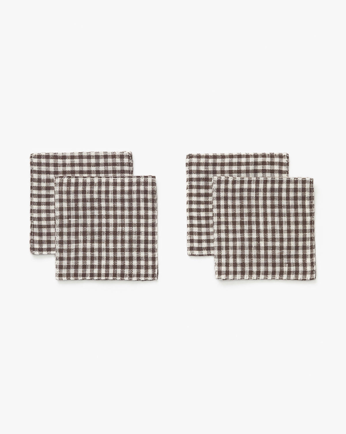 Premium Linen Coasters Set of 4 - Absorbent & Durable Drink Coasters for Coffee, Wine, and Beverages - Elegant Home & Office Table Decor