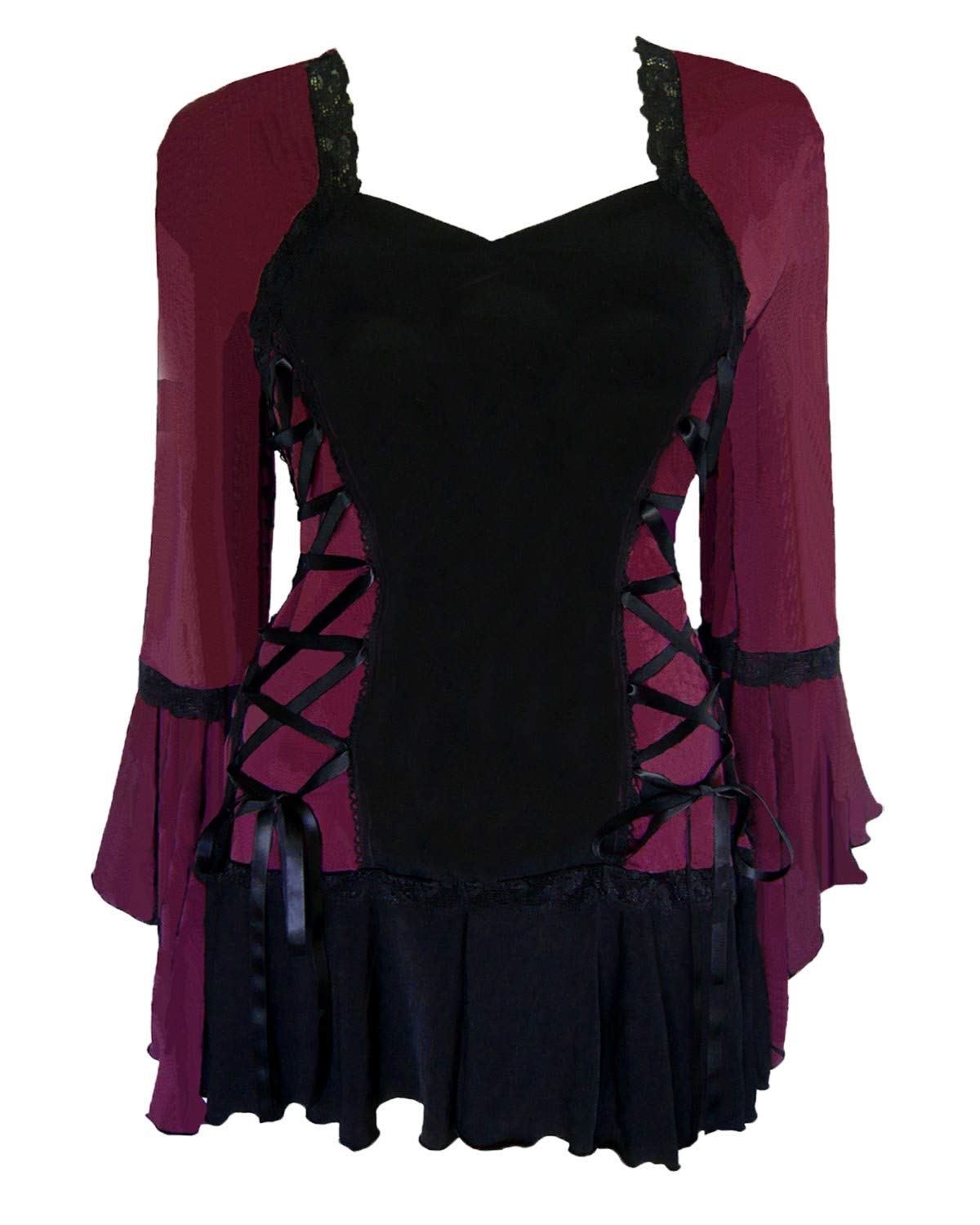 Victorian Gothic Black Lace Bolero Corset Top for Women - Steampunk Cosplay, Festival Blouse, Romantic Vintage Fashion | Perfect for Halloween, Renaissance Fairs & Gothic Weddings