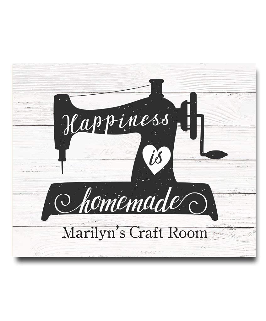 Custom Sewing Print Wall Art - Handmade Craft Room Decor & Thoughtful Gift for Sewing Lovers, Grandmothers, Quilters - Perfect for Mother's Day, Knitting Enthusiasts & Home Studio Decoration
