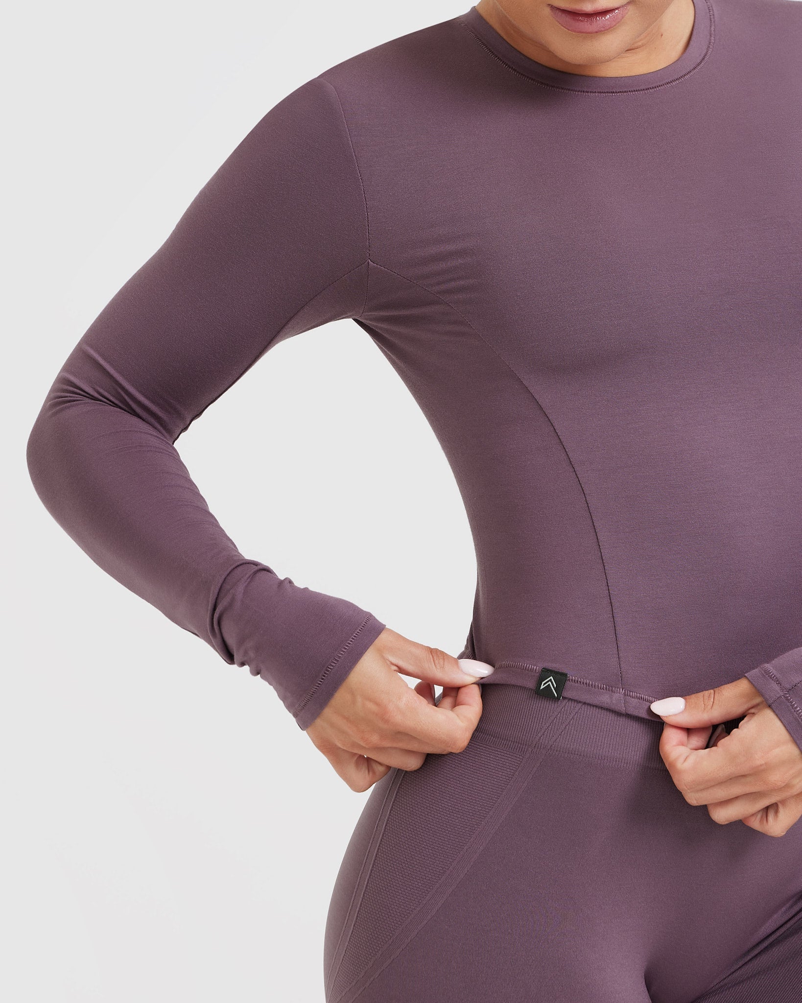 Mellow™ Soft Mid Long Sleeve Top for Women - Vintage Purple Casual Blouse | Perfect for Everyday Wear, Office Outfits & Date Nights