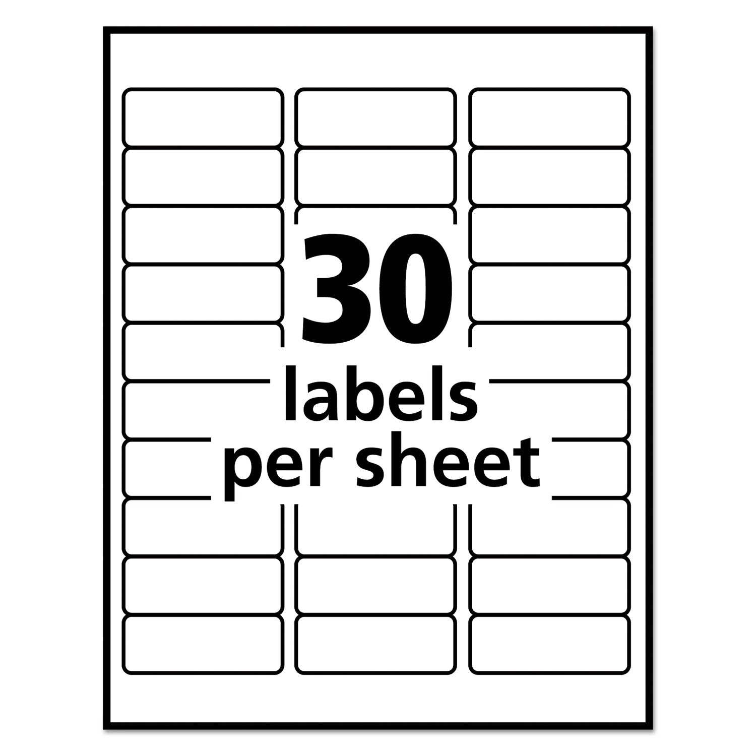 Avery® Eco-Friendly Mailing Labels for Inkjet & Laser Printers - 1