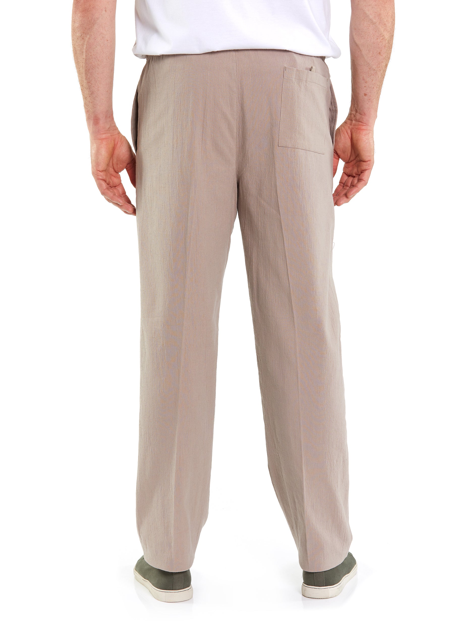 Soft & Comfortable Cotton Crinkle Pants for Women - Stretchy High Waisted Lounge Pants - Perfect for Yoga, Home Wear & Casual Outfits