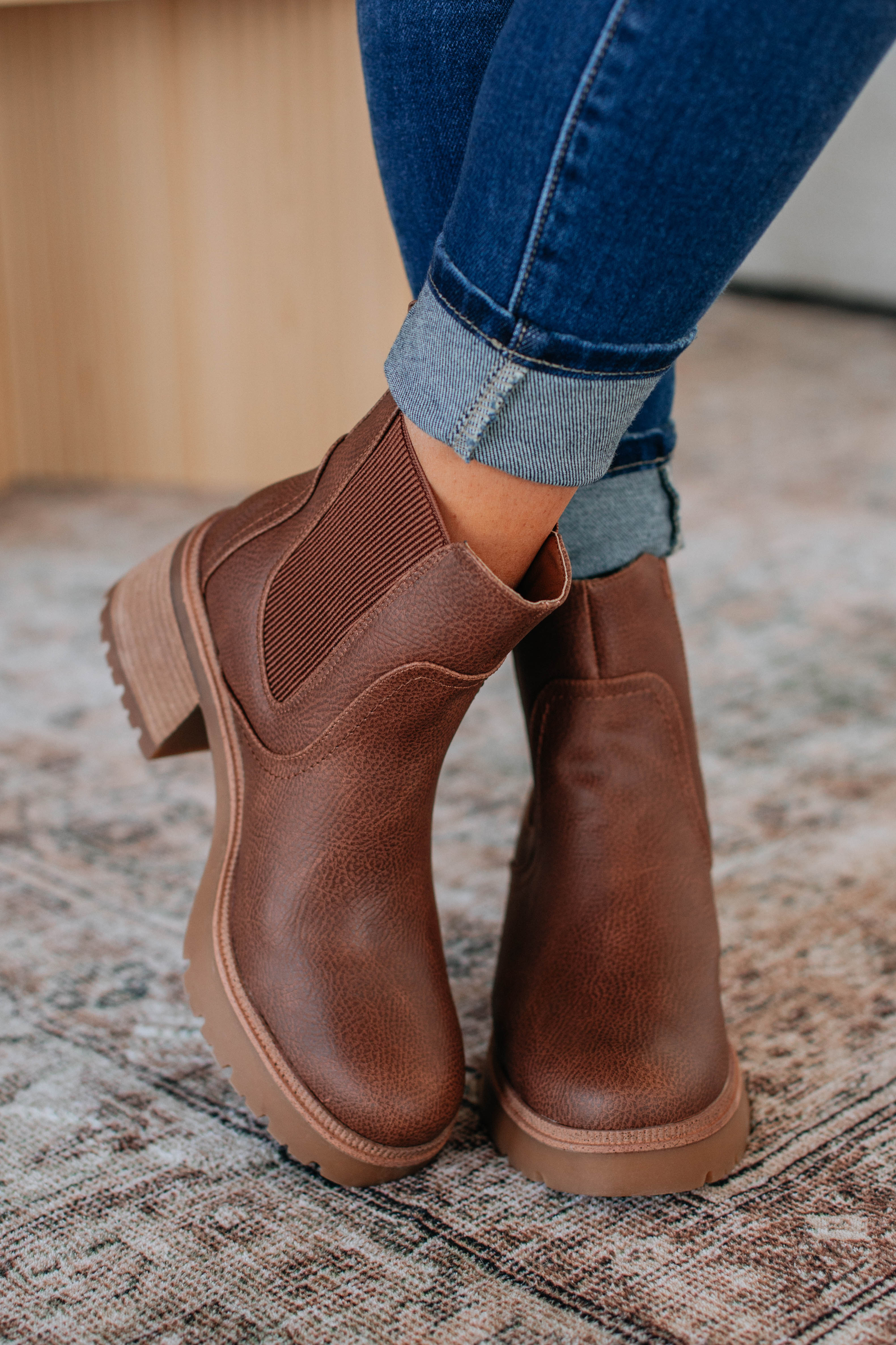 Making My Choice Boots - Stylish Chestnut Leather Boots for Women | Perfect for Fall Fashion, Outdoor Adventures & Casual Wear