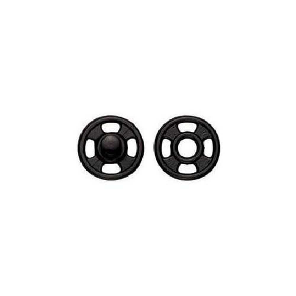Prym 341516 15mm Black Sewing Press Studs Snaps - Perfect for DIY Clothing, Handbags, and Craft Projects