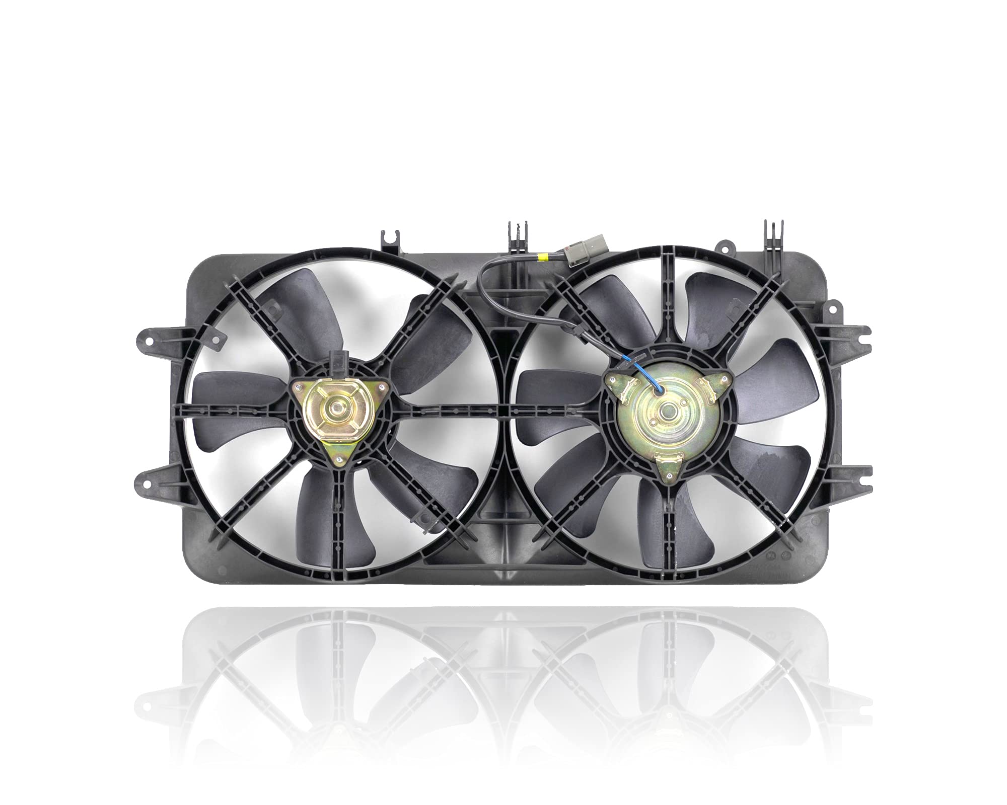 Dual Radiator and Condenser Fan Assembly - Compatible with 2000-2002 Mazda 626 2.5L (Replaces MA3115119, KLR915025B) - Direct Fit Cooling System with AC - Perfect for Engine Overheating Prevention & Summer Driving