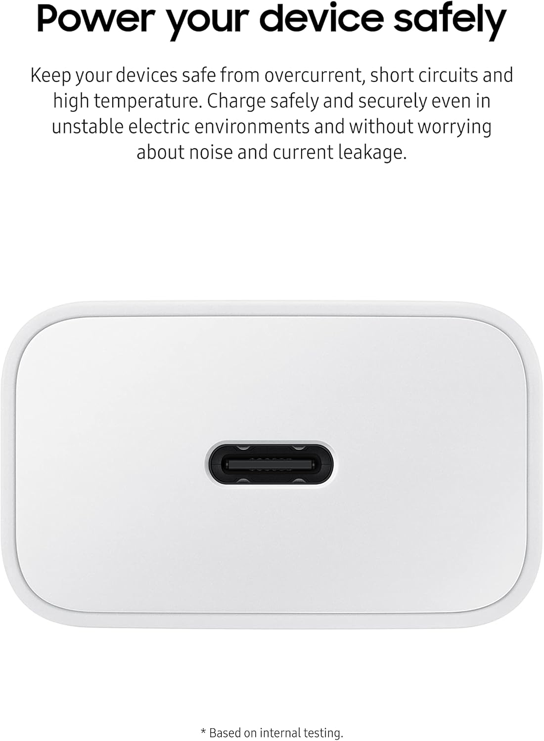Samsung 15W Fast Wall Charger USB-C Power Adapter - White (Retail Packaging) | Quick Charge for Galaxy Phones, Tablets & More | Perfect for Home, Office & Travel